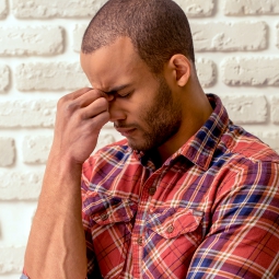 Man with headache